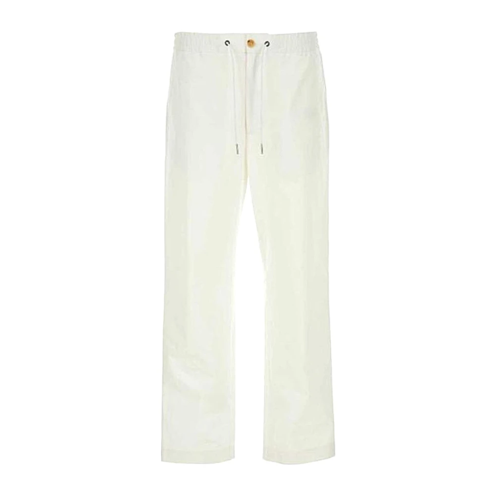 Moncler Men's White Straight Trousers,, Stylish Trousers For Men And Women Small