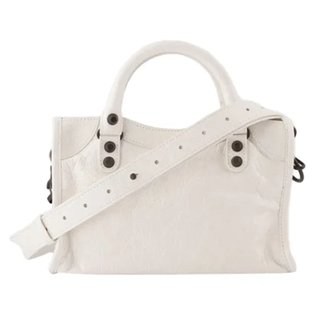 Balenciaga Leather handbags White Dames