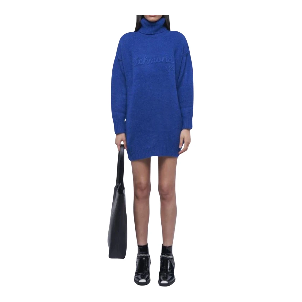 John Richmond Maxi Pull Jurk Blue Dames