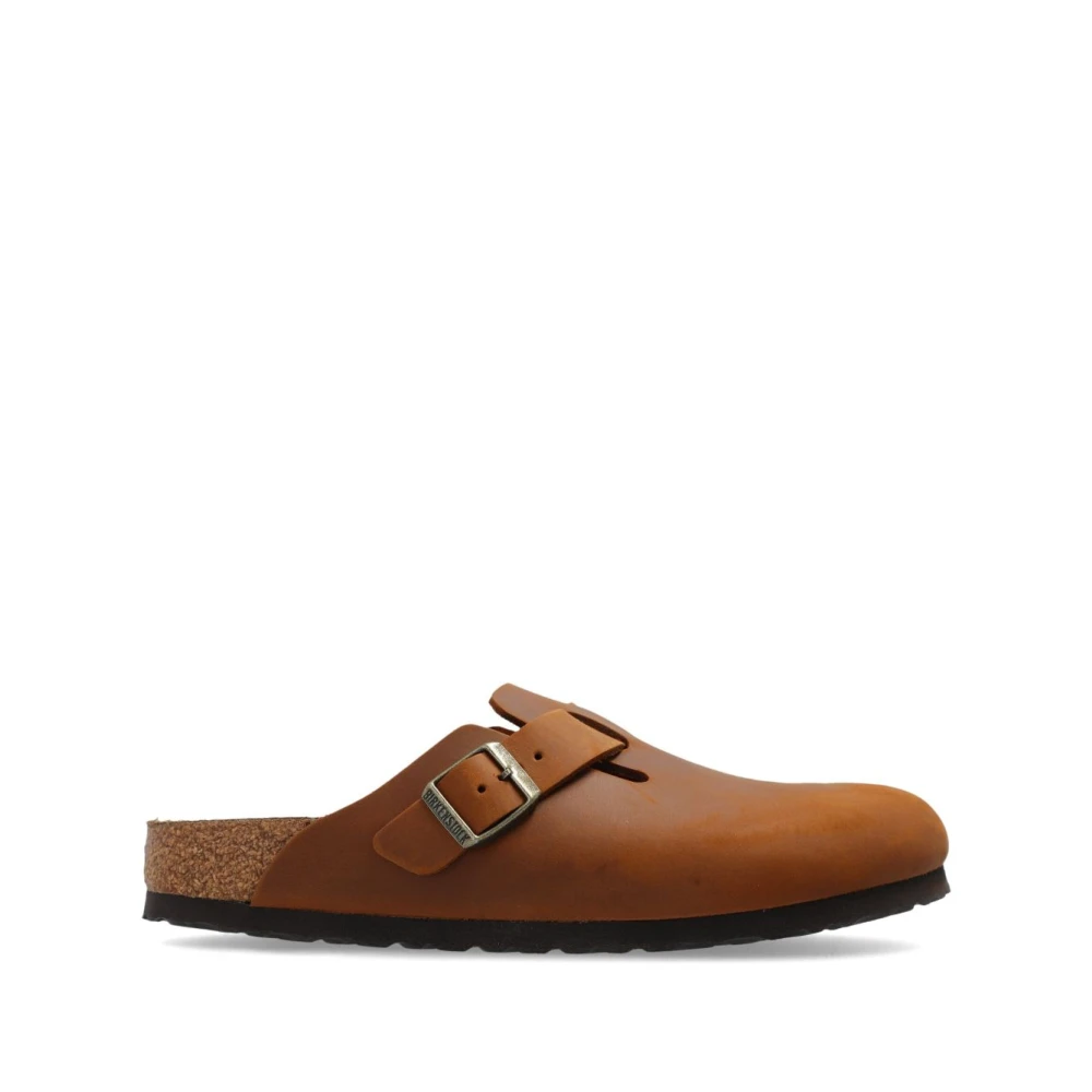 Birkenstock Mocka Anatomiska Sandaler med Metallspänne Brown, Dam