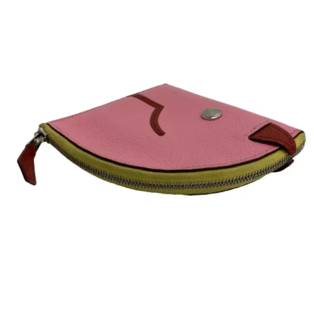 Hermès Vintage Pre-owned Leather wallets Pink Dames