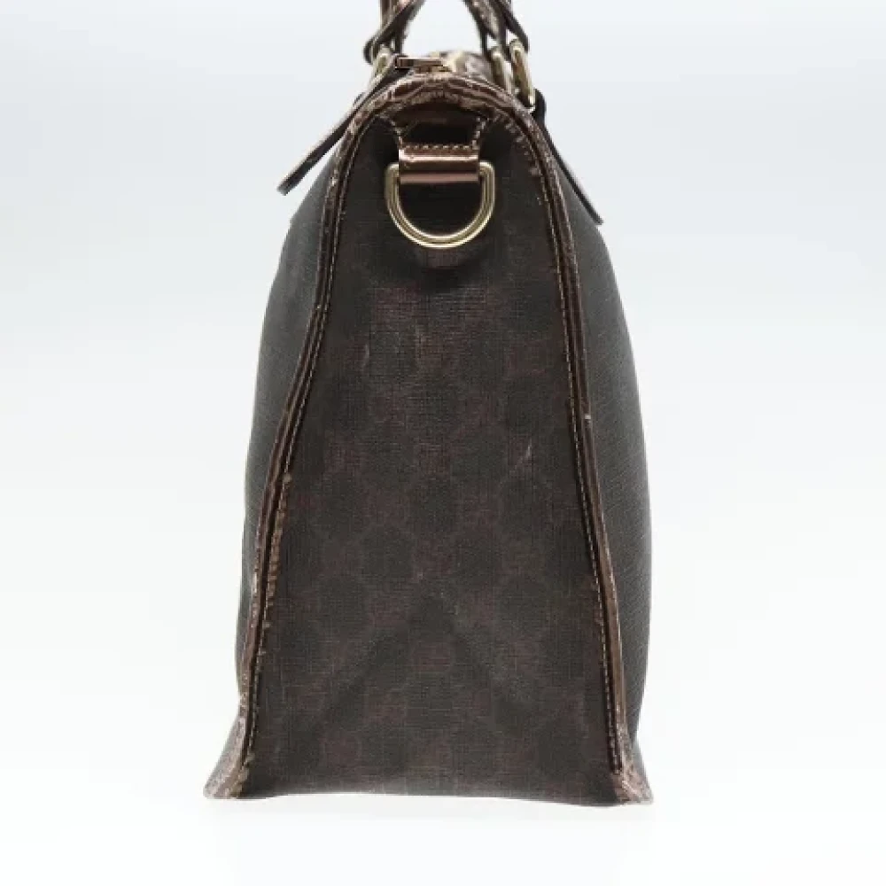 Gucci Vintage Pre-owned Canvas handbags Brown Dames