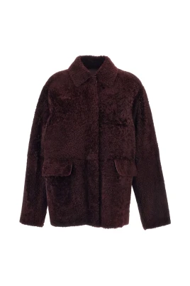 Reversibel jacka i shearling