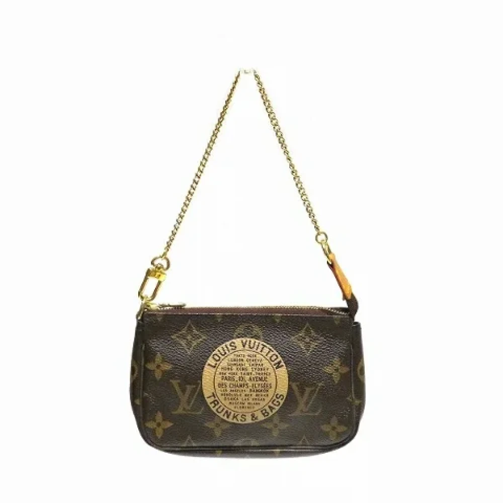 Louis Vuitton Vintage Pre-owned Canvas clutches Brown Dames