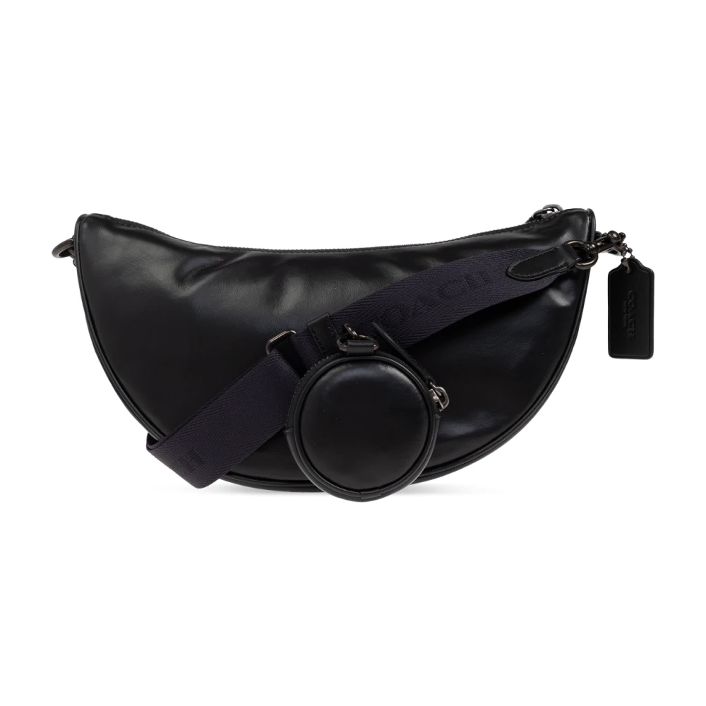 Coach Leren schoudertas Black Heren