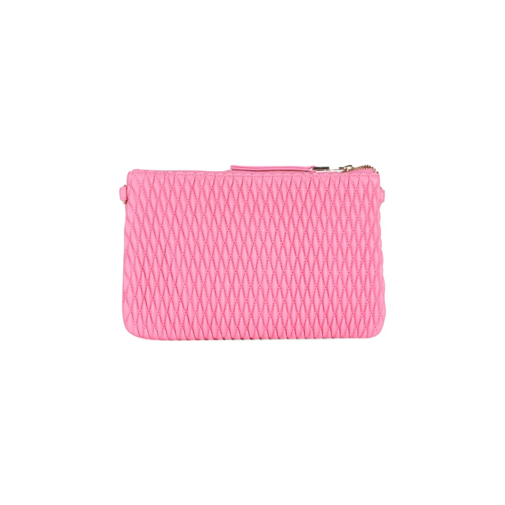 Versace Jeans Couture Gewatteerde Logo Clutch Pink Dames