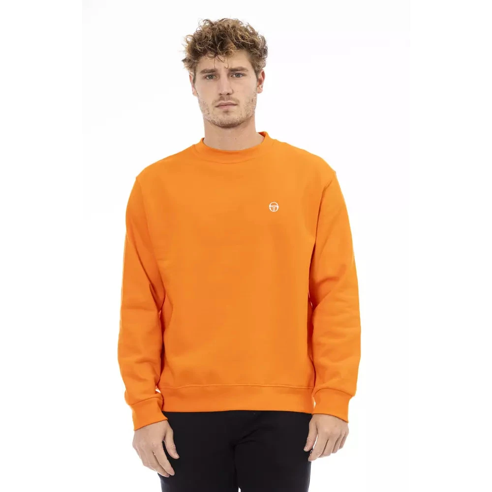 Sergio Tacchini Orange Cotton Sweater Orange Heren