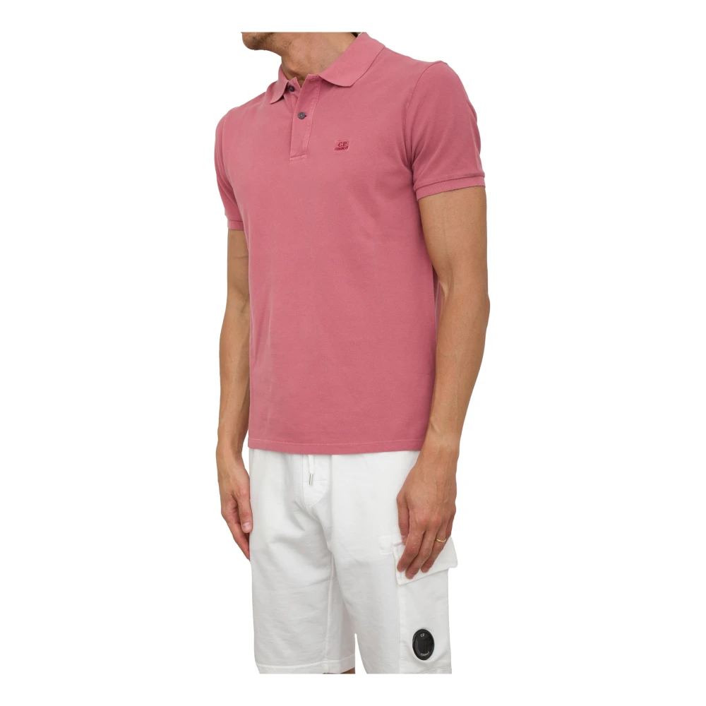C.P. Company Klassiek Poloshirt in Diverse Kleuren Pink Heren