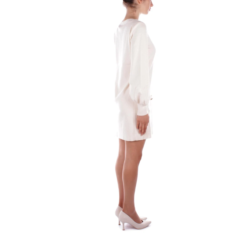 Blugirl Beige Jurk met Achterlogo Detail Beige Dames