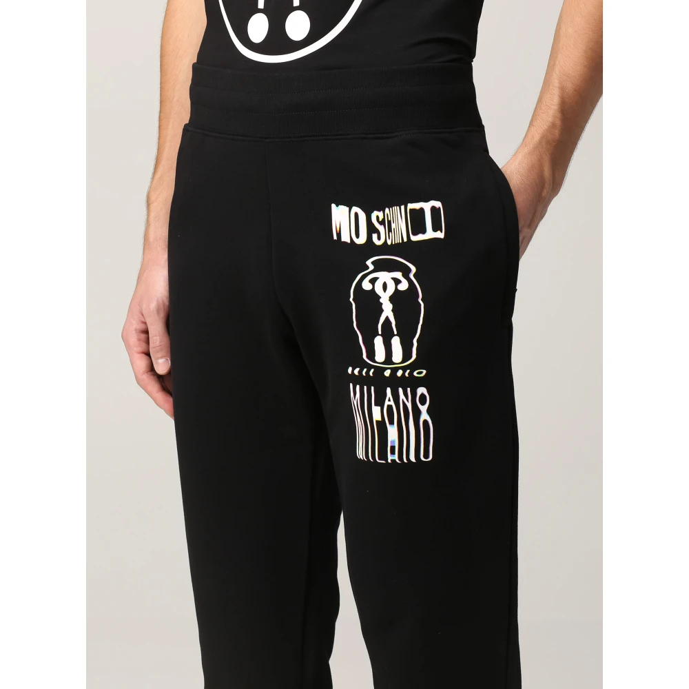 Moschino Katoenen Broek Black Heren