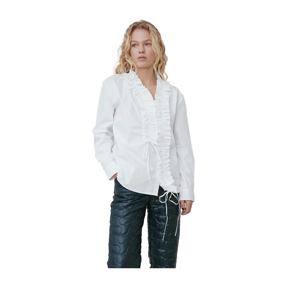 Opéra Sport Katoenen overhemd met Frans-Scandinavische fusiestijl White Dames