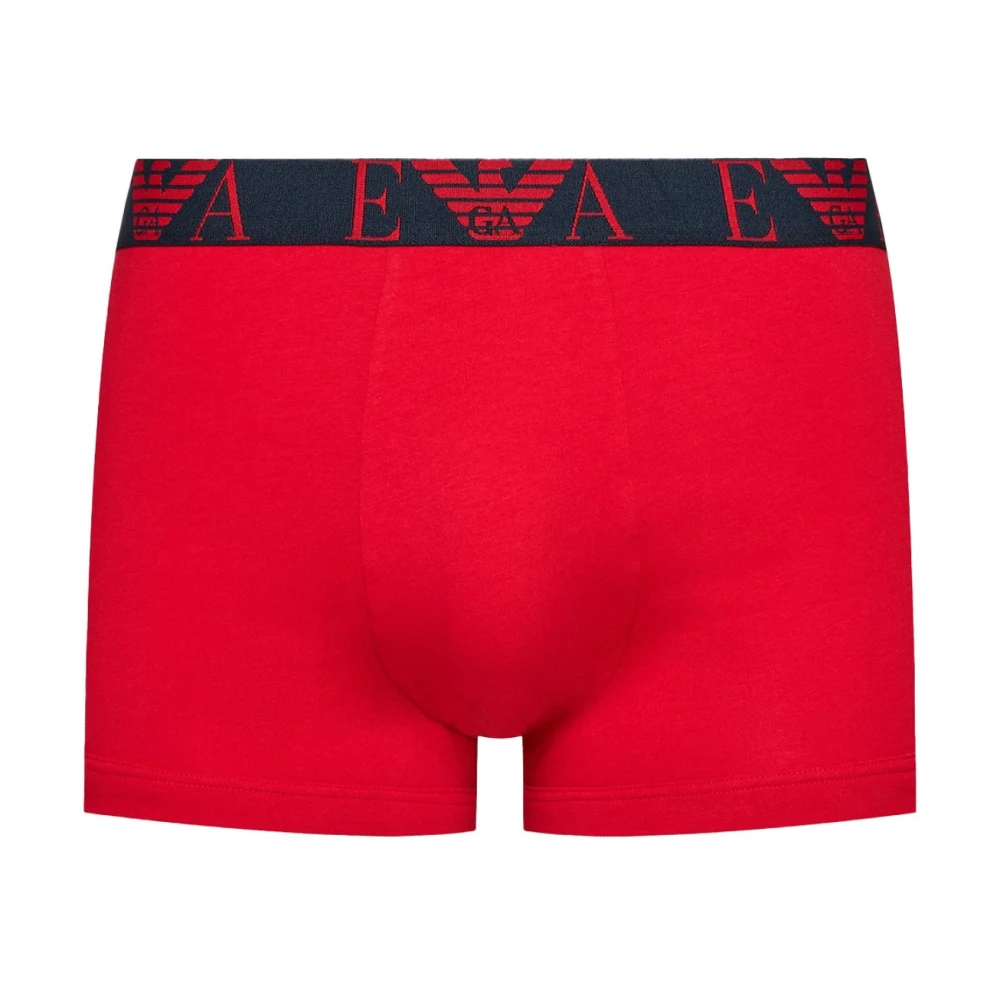 Emporio Armani Multicolor Katoenen Stretch Boxershorts Multicolor Heren