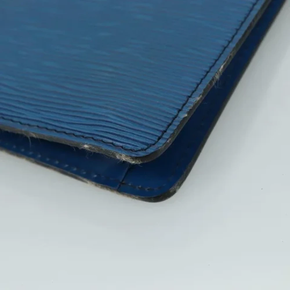 Louis Vuitton Vintage Pre-owned Leather clutches Blue Dames
