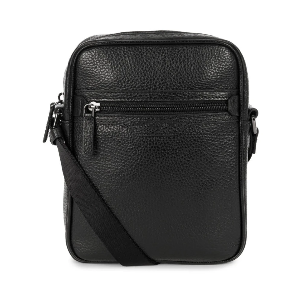 Lancaster Black Cross Body Messenger, Male, One Size, Milano Gentlemen Crossbody Bag