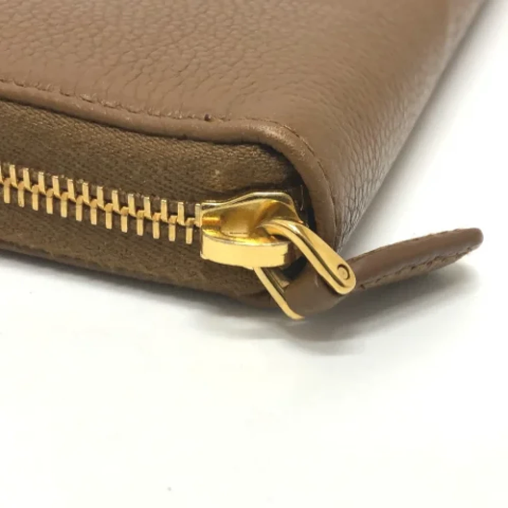 Prada Vintage Pre-owned Leather wallets Brown Dames