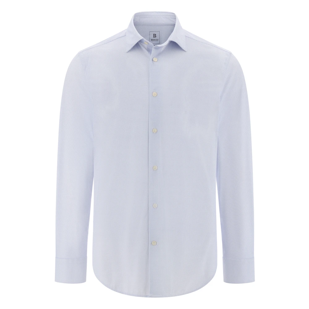 Boggi Milano Herren Blau Shirts, Mgröße: