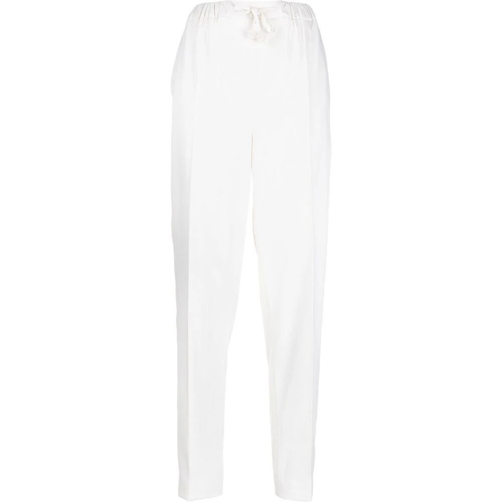 Max Mara Slim-fit Trousers White Dames