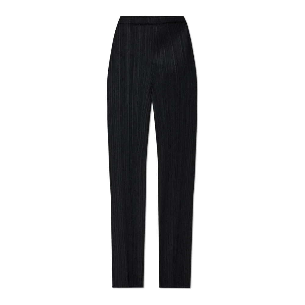 Issey Miyake Women's Black Pleated Trousers
