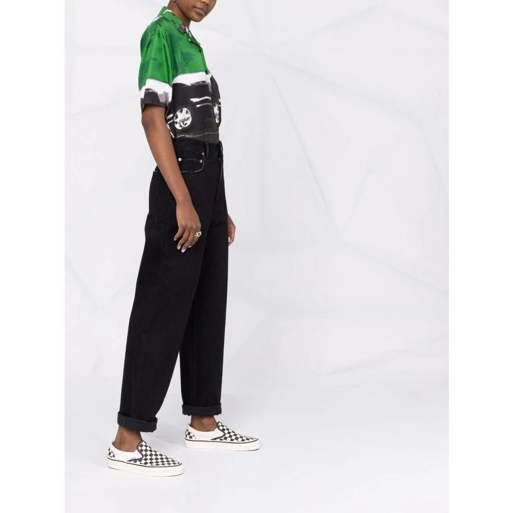 Golden Goose Zwarte Aw23 Straight Jeans Black Dames