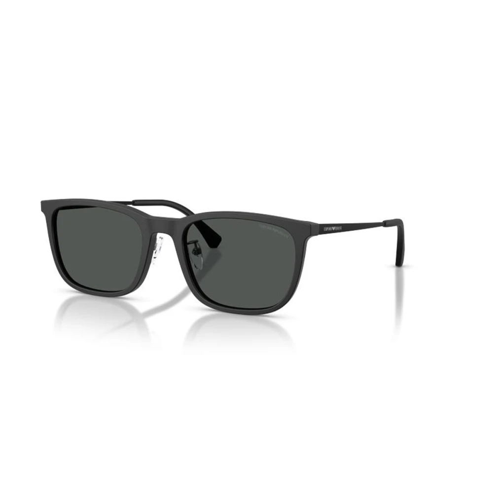 Emporio Armani Black Sunglasses, Male, 56 Mm, Square Sunglasses