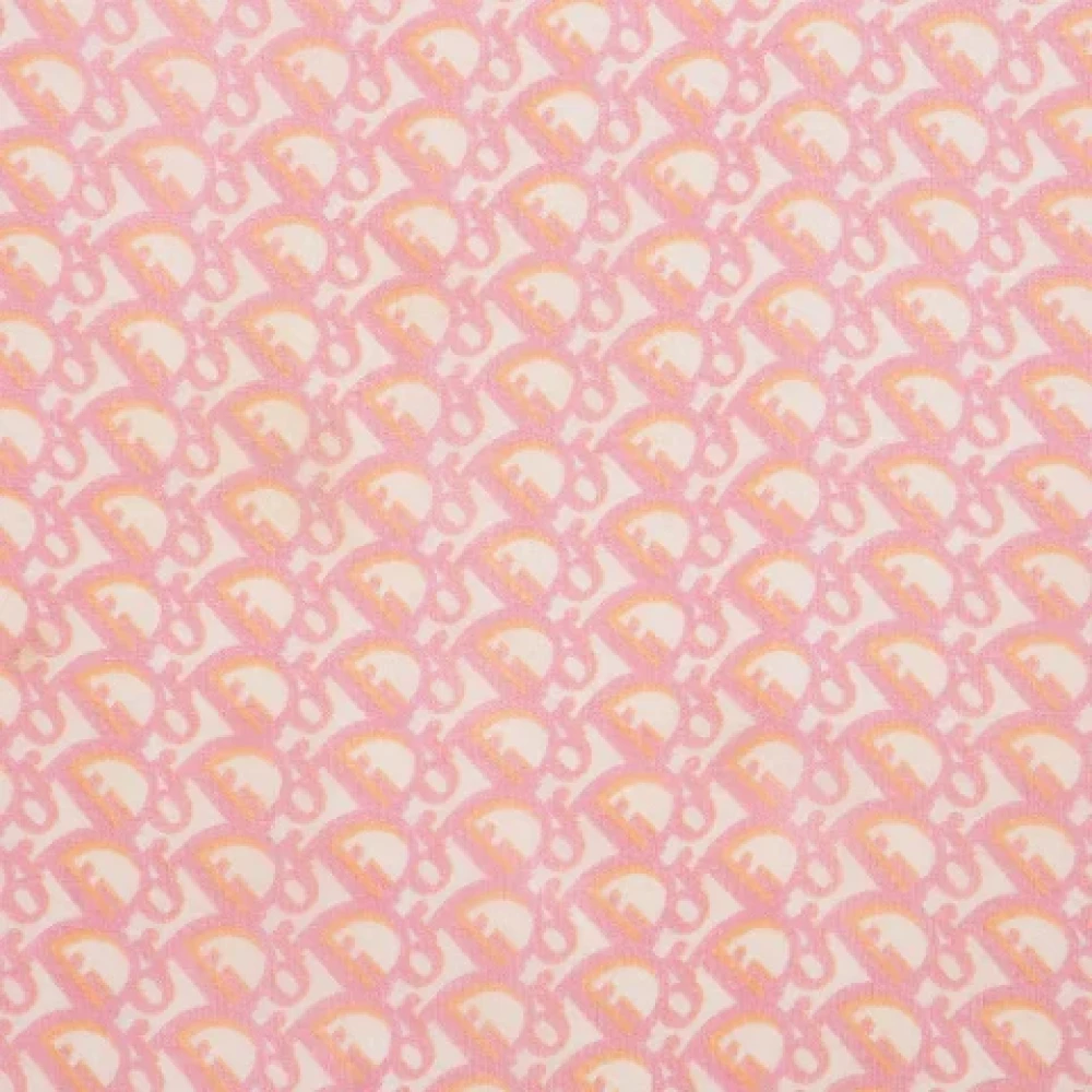 Dior Vintage Pre-owned Silk scarves Pink Dames