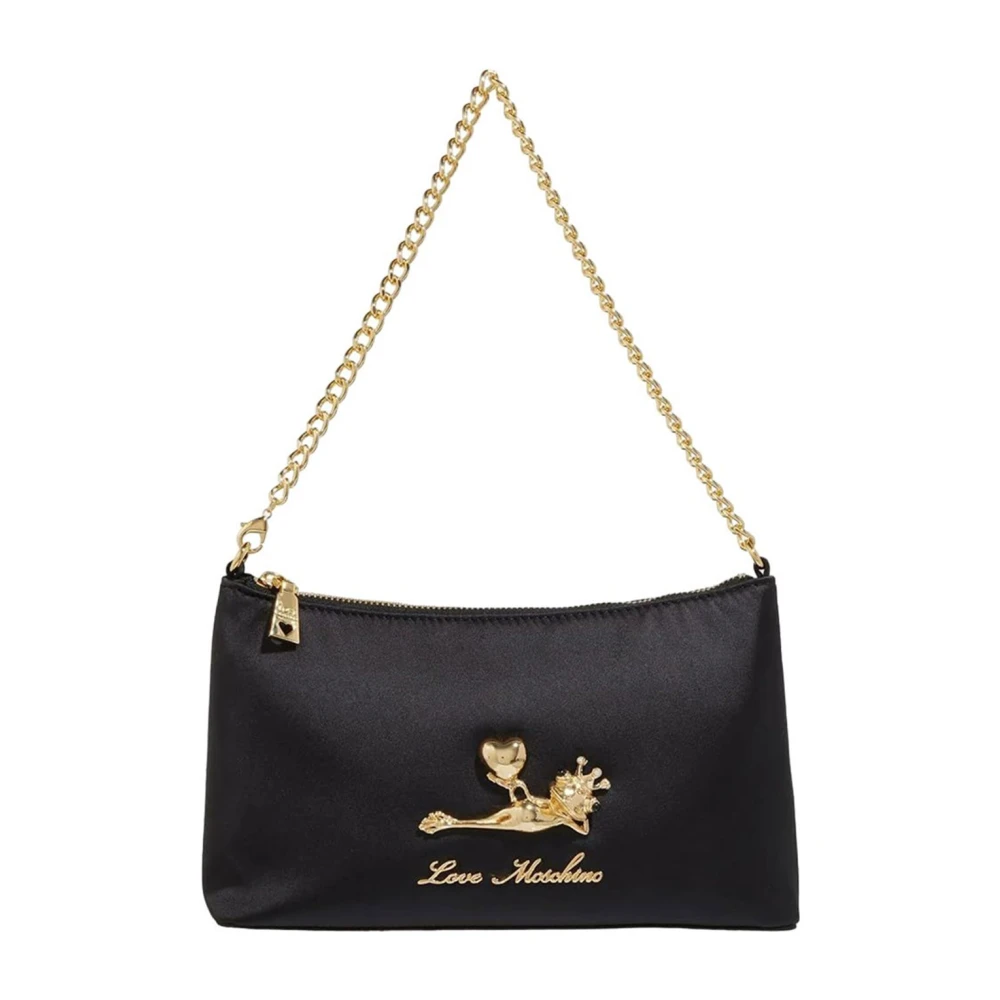 Moschino Zwarte textiel dames tas Black Dames
