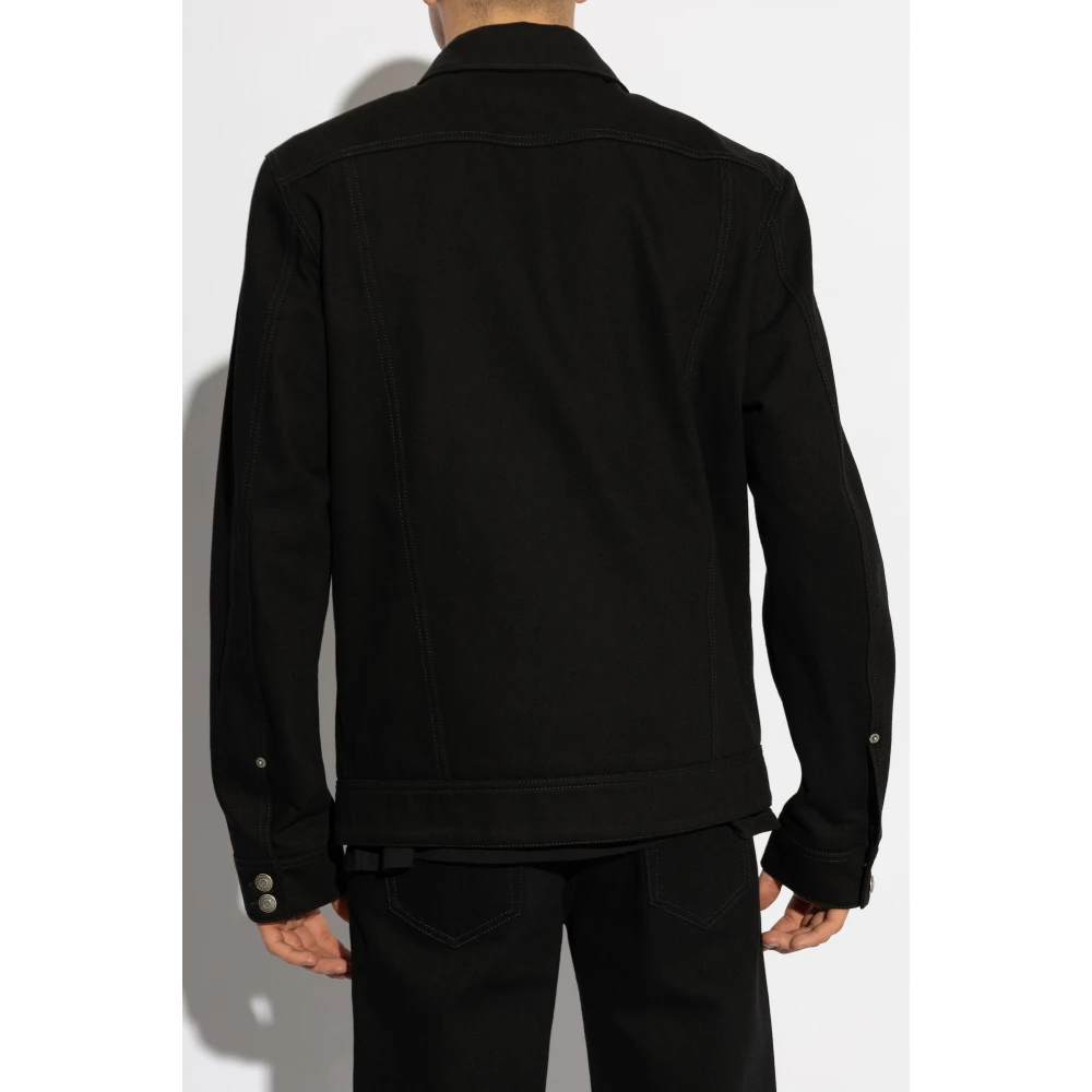 alexander mcqueen Denim jas Black Heren