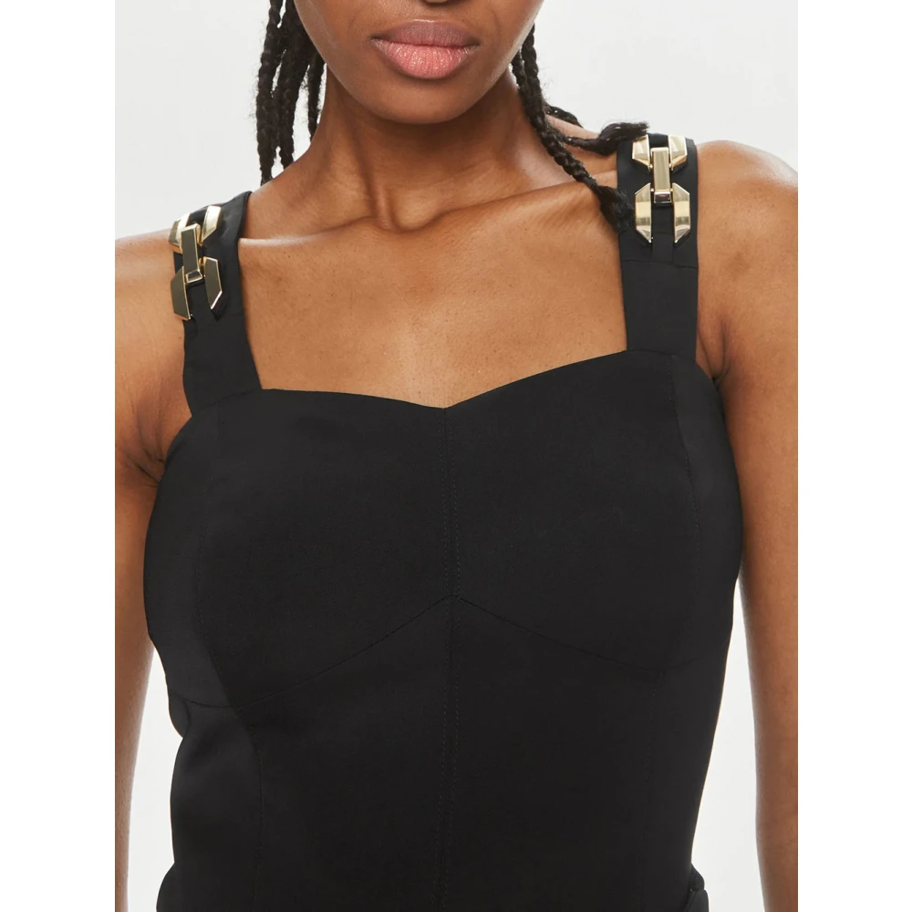 Guess Zwarte Top met Kettingdetail Black Dames