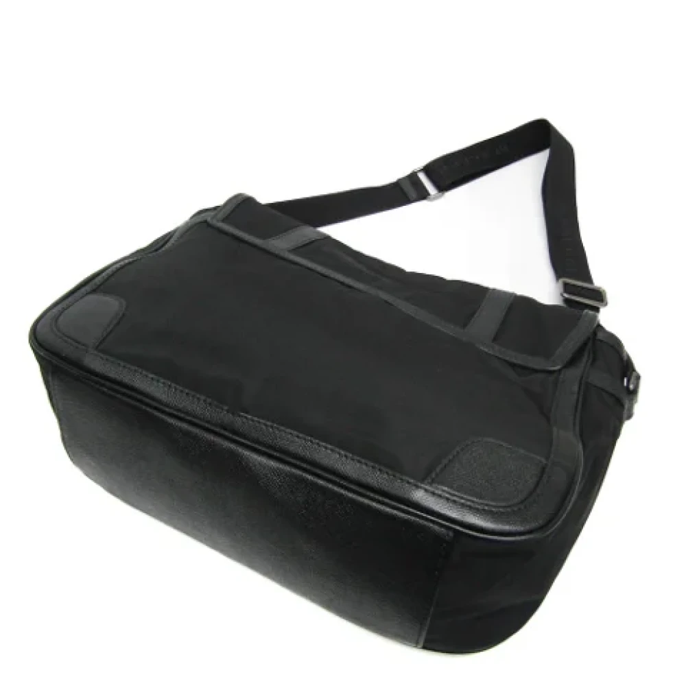 Burberry Vintage Pre-owned Canvas shoulder-bags Black Dames