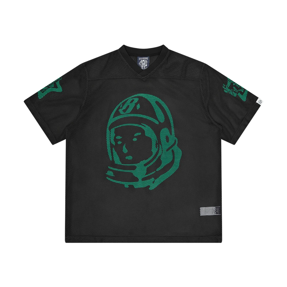Billionaire Black Astro Big Mesh Football T-Shirt - Male - T-Shirts - L - Tops