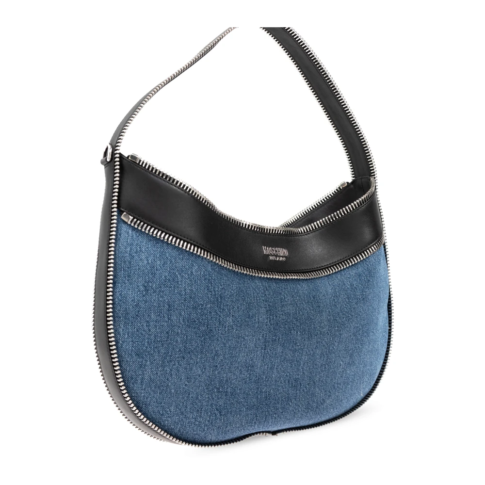 Moschino Denim schoudertas Blue Dames