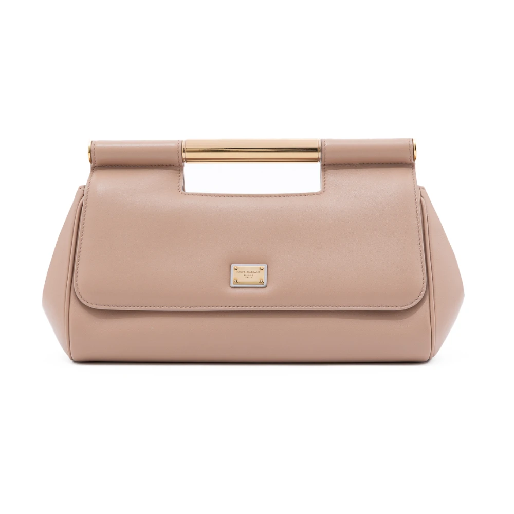 Dolce & Gabbana Sicily Clutch Medium Handtas Pink Dames