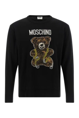 Teddybjörn Intarsia Rundhalsad Tröja