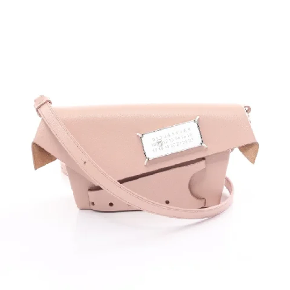 Maison Margiela Pre-owned Leather shoulder-bags Pink Dames