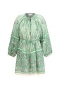 robe-mini-rayee-avec-encolure-en-trou-de-serrure