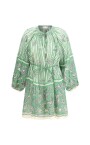 robe-mini-rayee-avec-encolure-en-trou-de-serrure