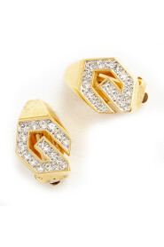 chrystal G clip on earrings