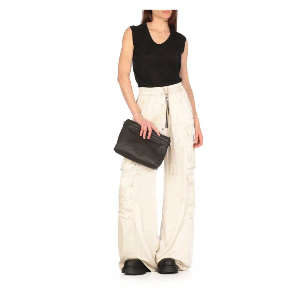 Rick Owens V-Hals Mouwloze Top Black Dames