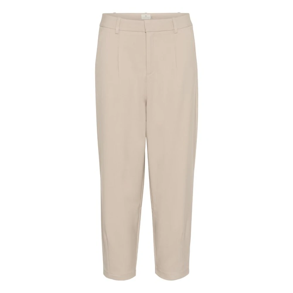 Kaffe Hoge Taille Korte Broek Pak Beige Dames