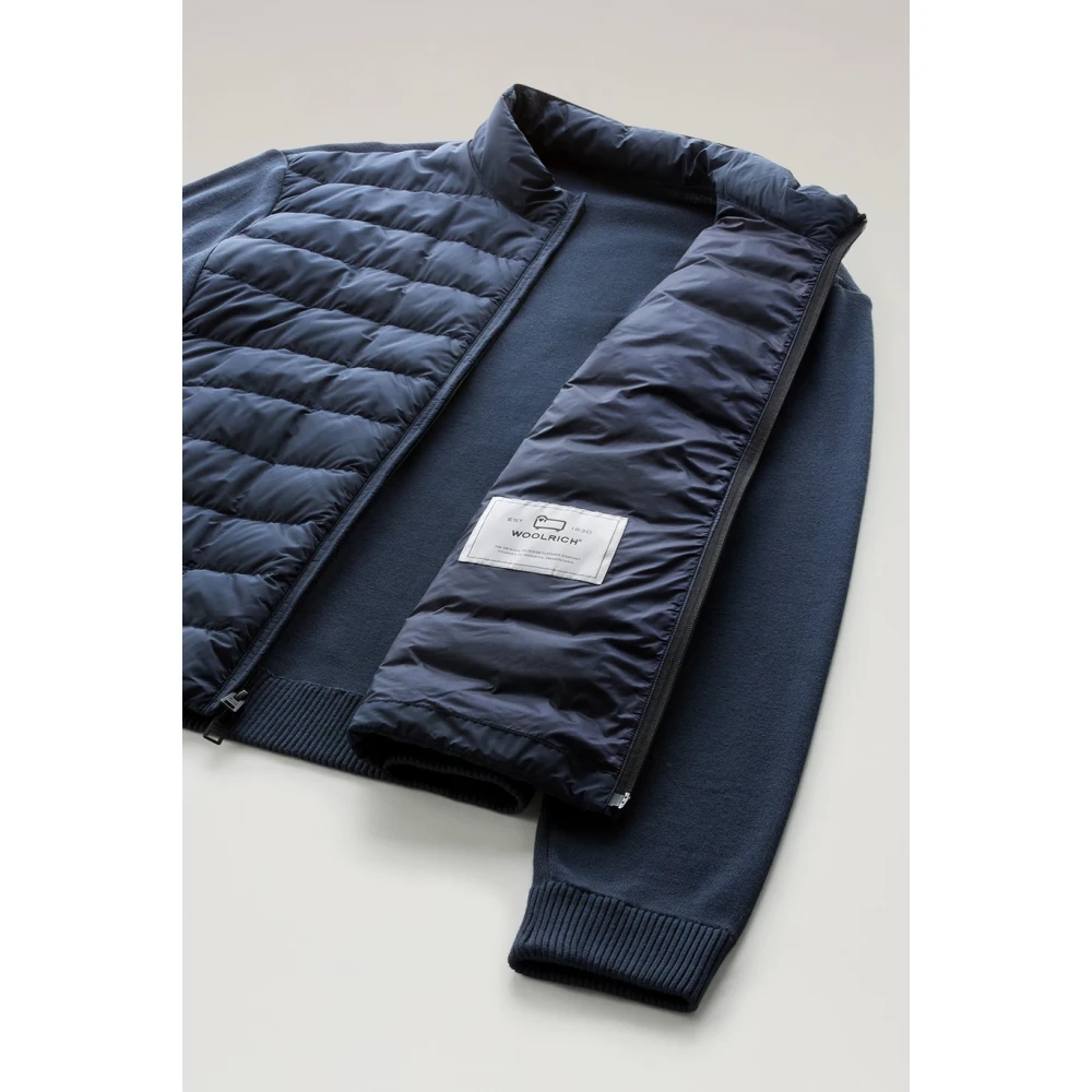 Woolrich Blauwe Hybride Bomberjas Blue Heren