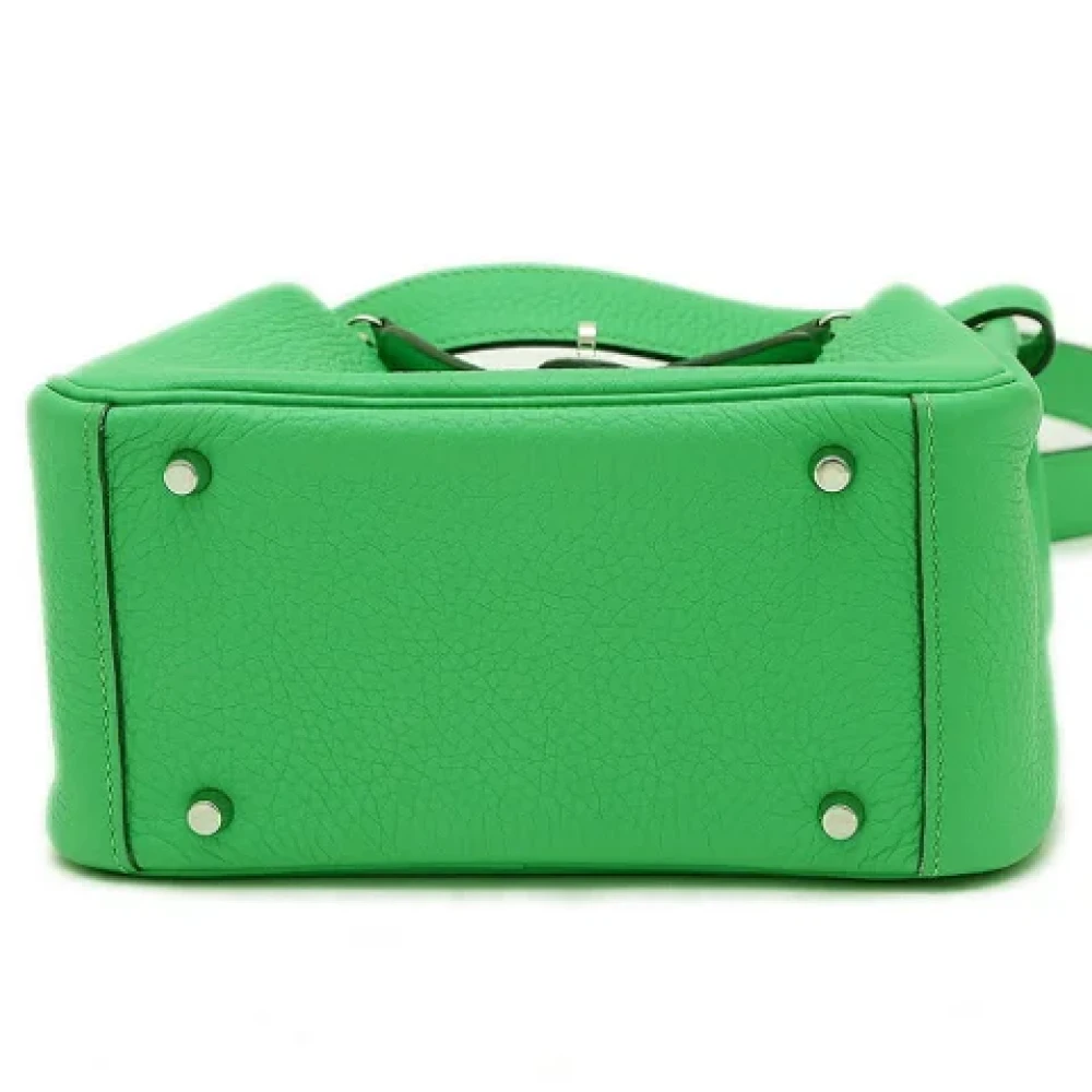 Hermès Vintage Pre-owned Leather handbags Green Dames