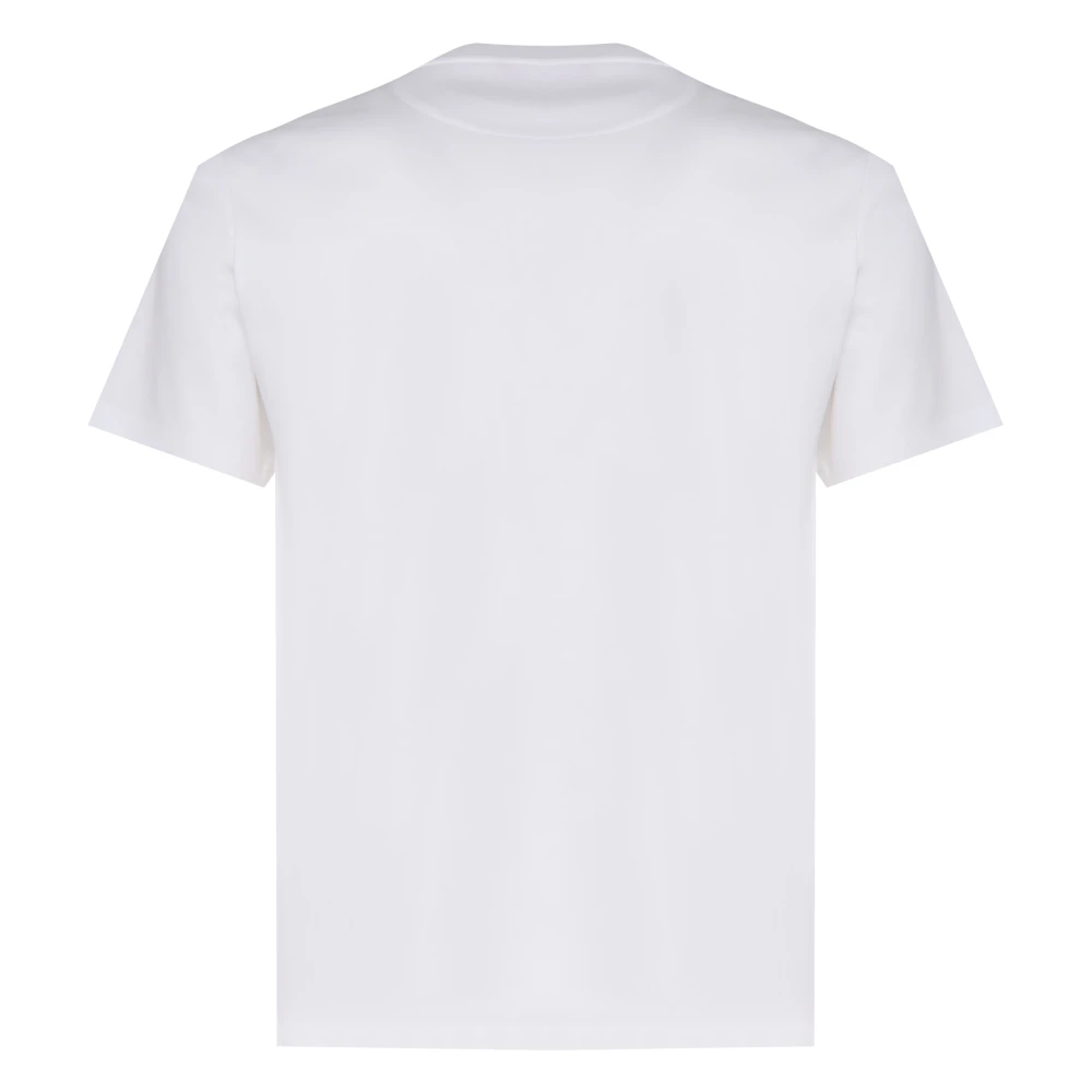 Valentino Garavani Witte Katoenen Logo T-shirt Italië White Heren