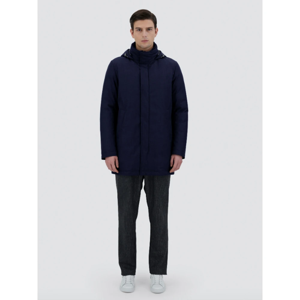 Herno New Business Membranated Jacket Blue Heren