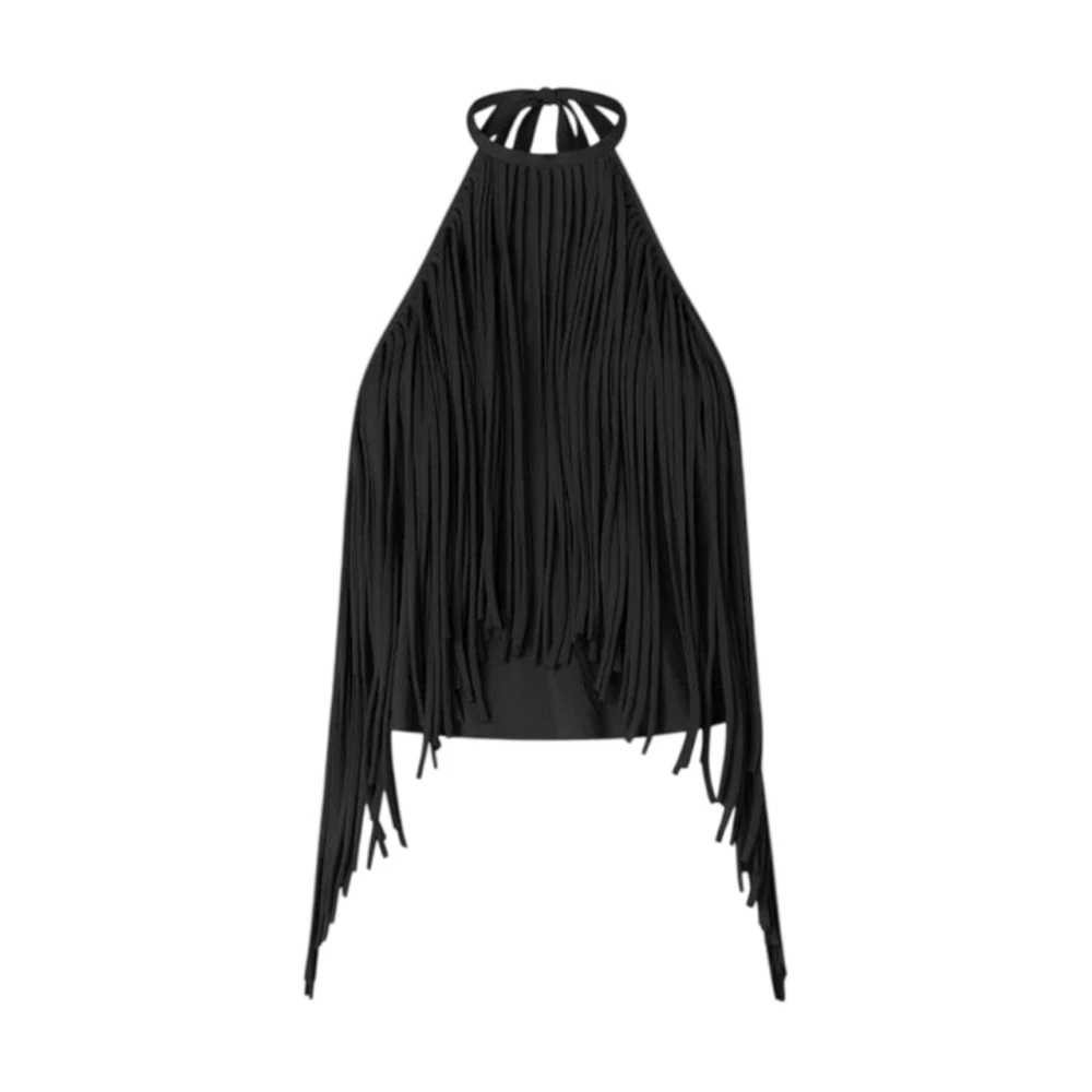 Pinko Women's Black Sleeveless Tops, S, Cerea Top
