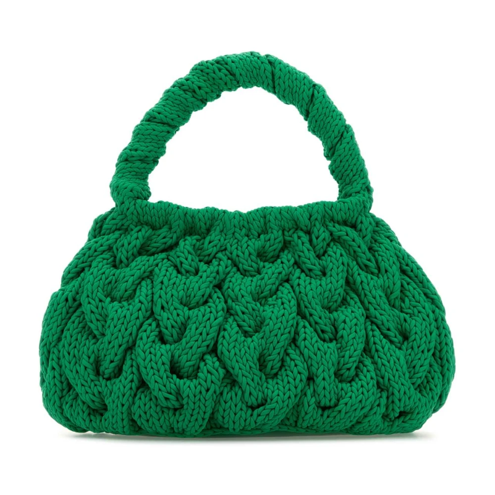 JW Anderson Groene Cable Knit Handtas Green Dames
