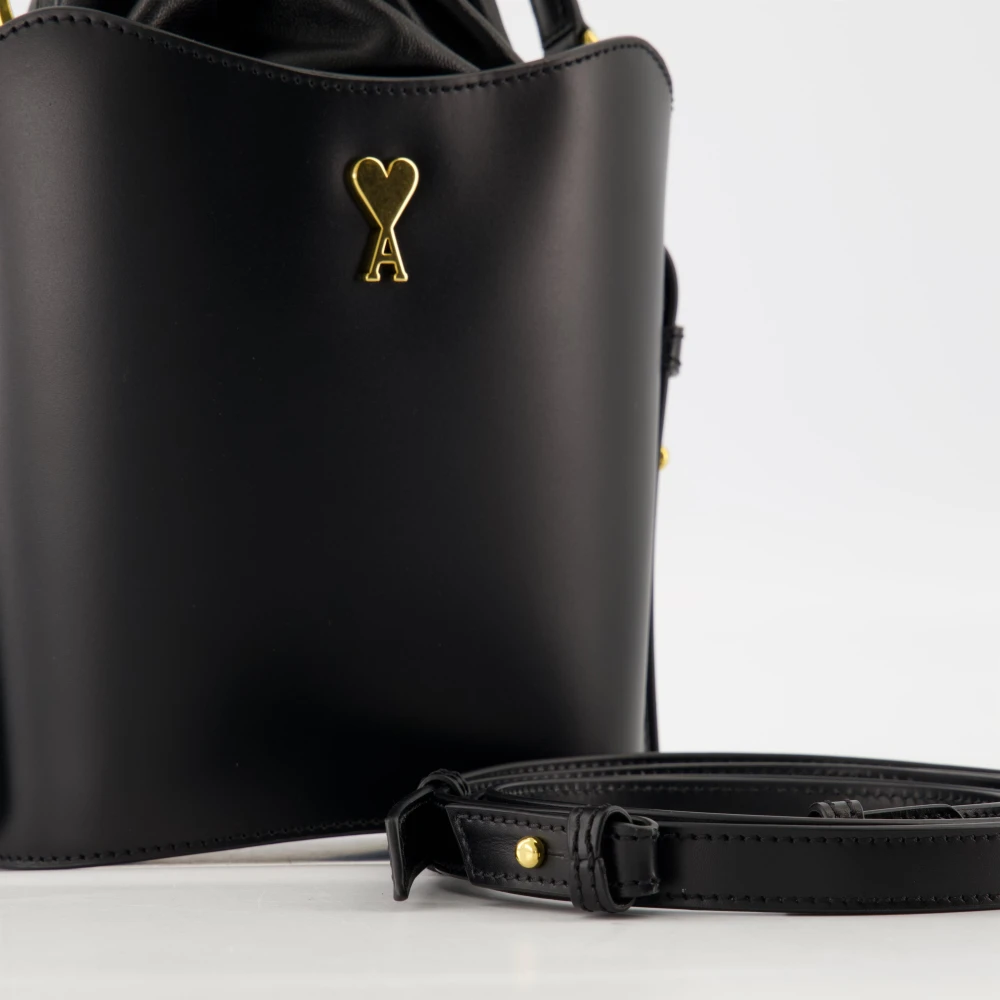Ami Paris Bucket Bag Lente-Zomer 2025 Black Dames