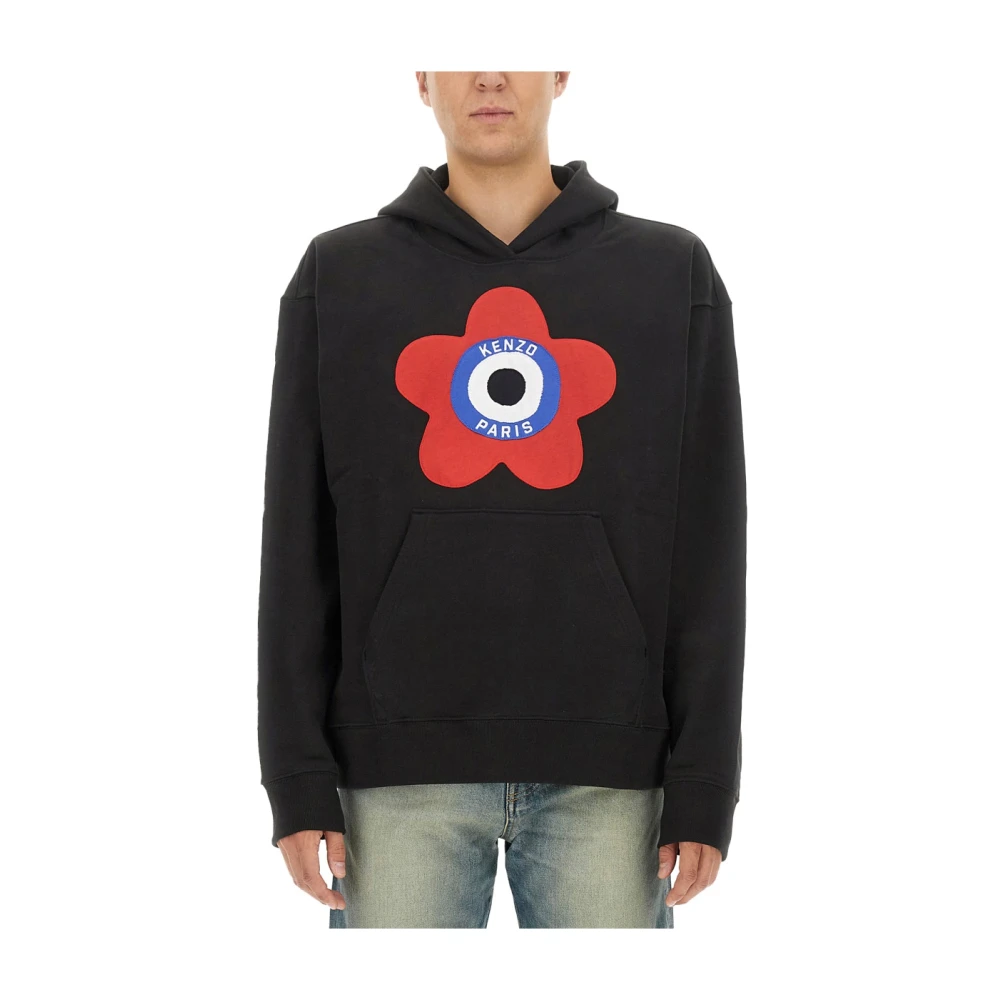 Kenzo Oversized hoodie voor mannen Black Heren