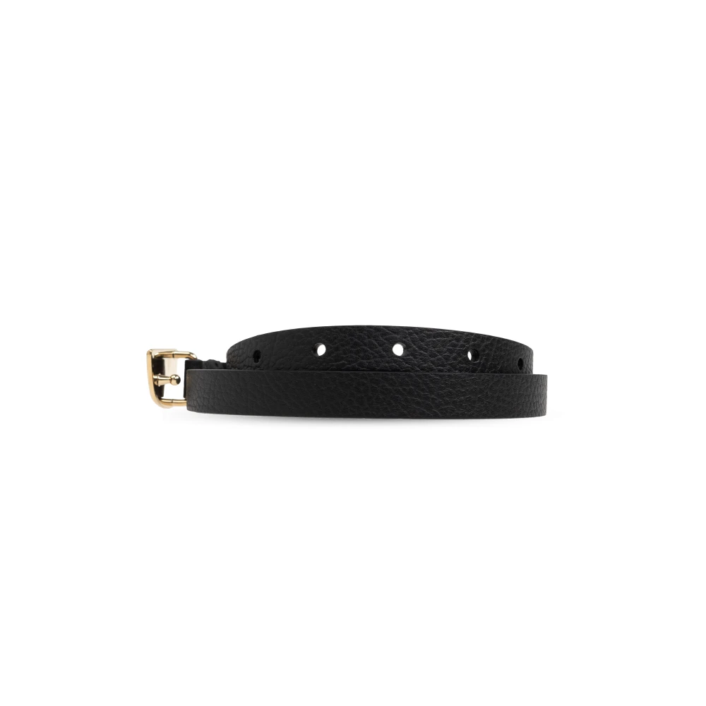 Burberry Leren riem Black Dames