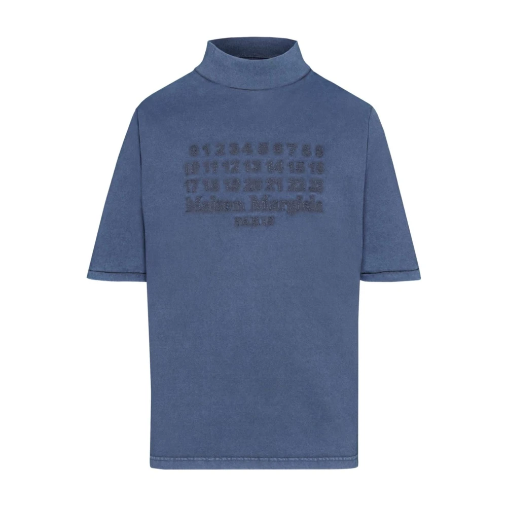 Maison Margiela Klassieke Katoenen T-shirt Blue Heren