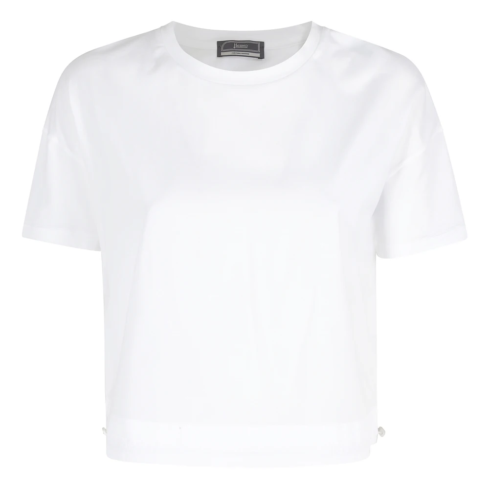 Herno White T-Shirts, Female, Xl, T-Shirts